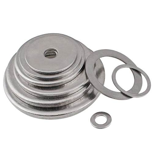 垫片304不锈钢圆形螺丝平垫圈金属加大加厚隔片介子M5M6M8M10M12