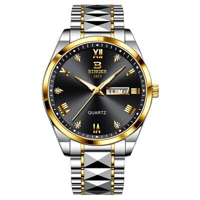 【官方正品】宾格男士手表新款表