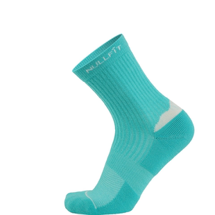 NULLFIT美利奴羊毛运动袜女时尚撞色中筒袜登山徒步袜子透气防臭