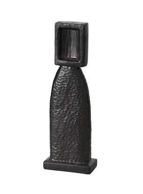 新中式侘寂几何黑陶瓷摆件