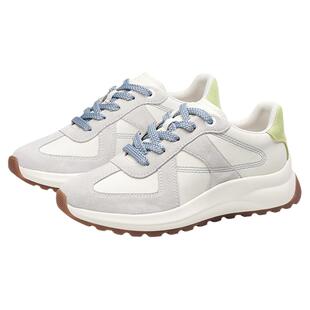 KISSCAT接吻猫曲奇德训鞋舒适小白鞋阿甘鞋撞色厚底休闲鞋女