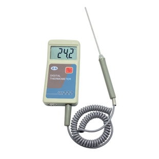 雪松高精度便携式数字测温仪温度计JM222L传感器物业室内供暖热力