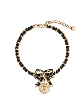 t公馆高级感欧美风金币女蝴蝶结