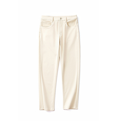 斜纹羊毛牛仔休闲裤美丽奴