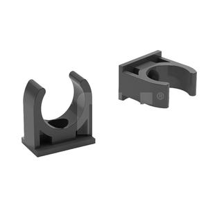 天雁pvc管夹水管U型鱼缸水族配件管材管道管卡20 25 32白深邃灰色