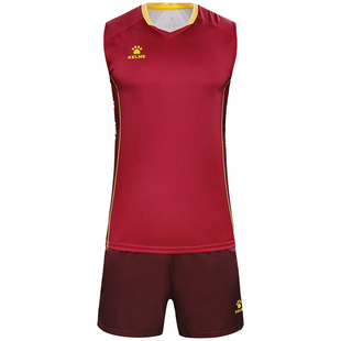 卡尔美排球服套装男女同款透气无袖比赛训练运动服团购印制球衣