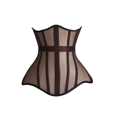 轻薄网纱透气束身腰封长款托胸衣