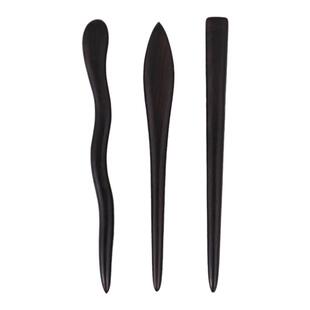 短小发簪小号发量少短款檀木高级感发叉发插盘发日常通勤发钗簪子