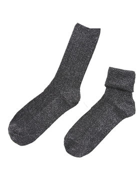 金银丝时装秀经典闪闪潮流堆堆袜