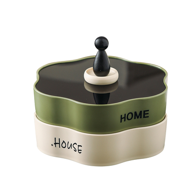 中古旋转干果盘欧粤一沛