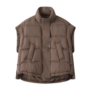 高级感超好看羽绒马甲背心女保暖2025新款秋冬季坎肩外穿马夹外套