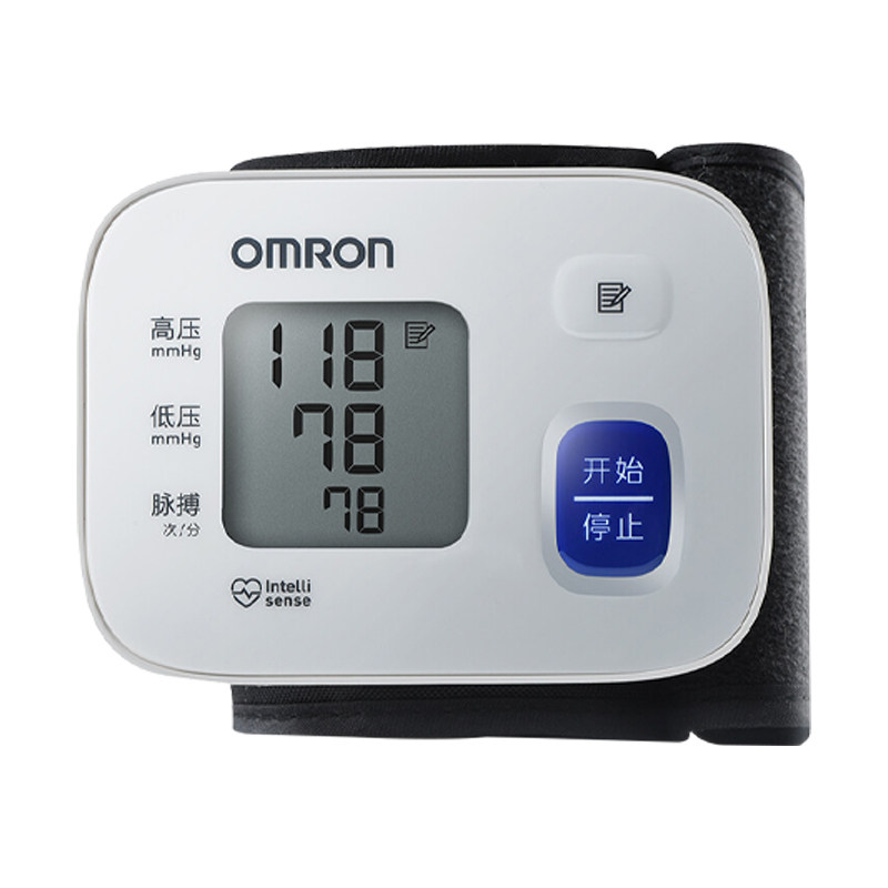 欧姆龙电子血压计HEM-6160手腕式家用精准测压智能加压小巧便携