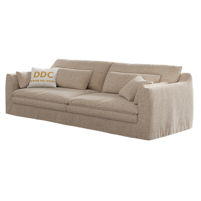 DDC亚麻雪尼尔可拆洗三人沙发