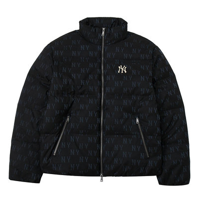 MLB羽绒服男女外套新款黑运动服