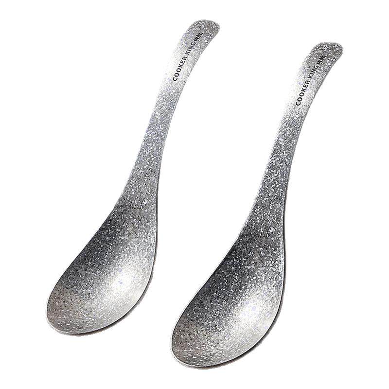 炊大皇纯钛勺子家用宝宝辅食儿童个人专用加深轻奢圆汤匙吃饭调羹