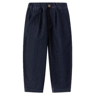 小象汉姆童装男童牛仔裤春款2026春装新款儿童休闲长裤宽松洋气