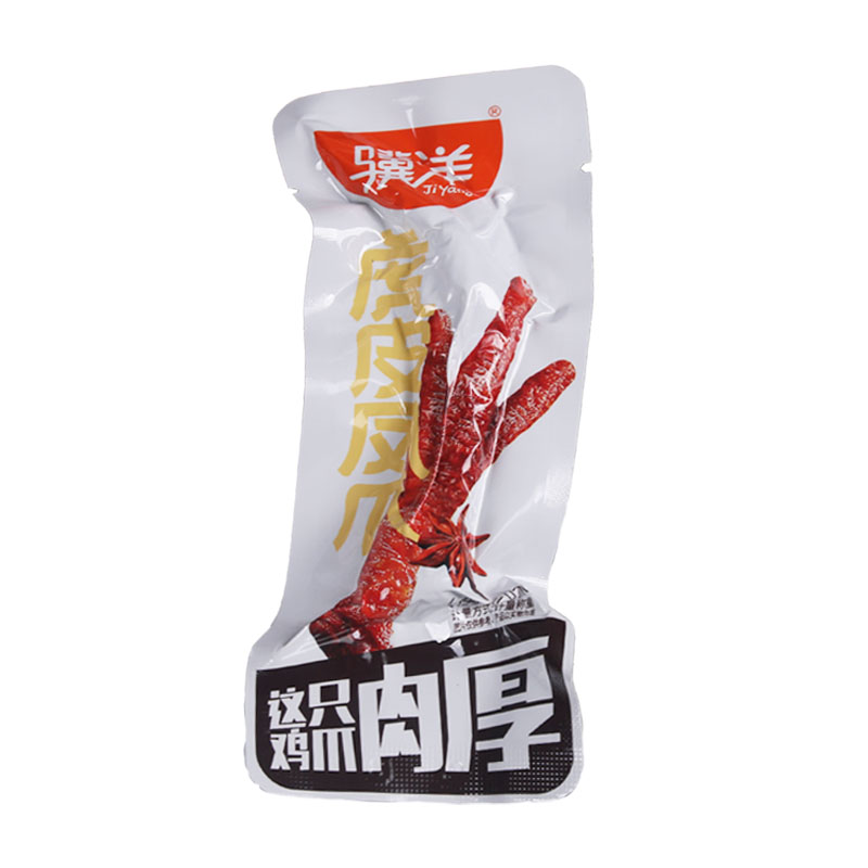 骥洋虎皮凤爪500g五香鸡爪卤味香辣爪子独立小包休闲网红零食包邮