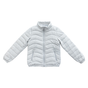 JENUNIQUE立领轻薄排骨羽绒服女冬季短款新款修身收腰鸭绒外套细