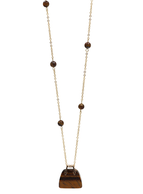 ZOXI超长包包虎眼石毛衣链大气女