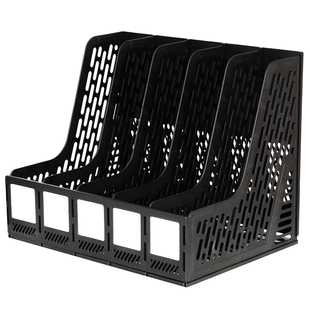 得力文件放置架办公文具用品大全文件框A4文件架桌面文件收纳置物架整理资料架收纳筐立式文件栏办公桌工位