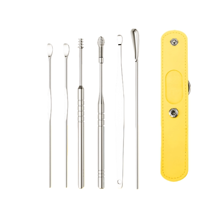 挖耳勺6件套装螺旋式湿扣