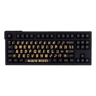 黑金/蓝/紫/红粉色大字机械键盘键帽大全套PBT热升华樱桃原厂高度