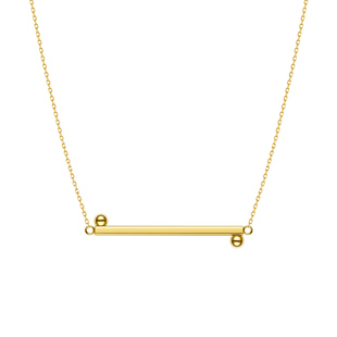 节日礼物YIN隐「一」太极新中式锁骨链 18K金项链Au750奢侈品礼物