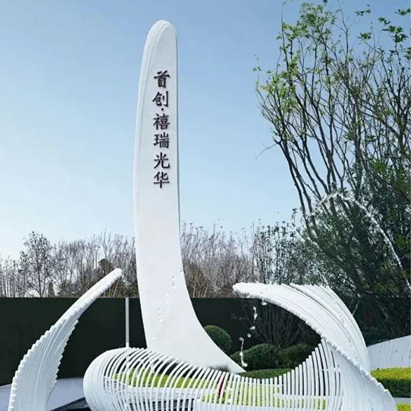 大型精神堡垒导向牌制作不锈钢雕塑景观小品指示牌导视牌标识