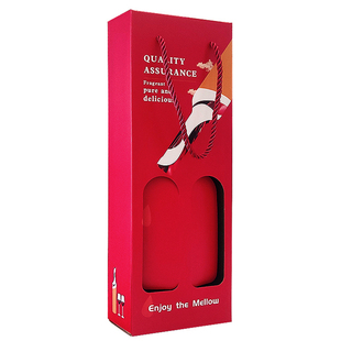 樱秦B42S红色玫瑰酒红酒375/500ML2支装礼盒冰酒包装盒子包邮