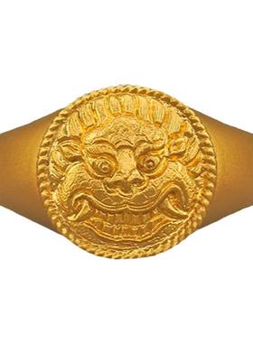 战兽面纹戒指礼物情人节礼物