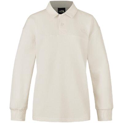 北面女纯棉针织长袖Polo衫户透气