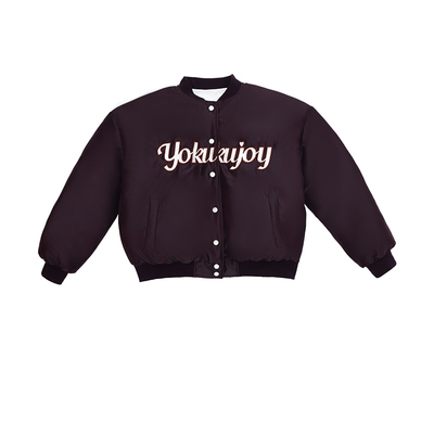 哟酷酷棒球服夹棉外套女