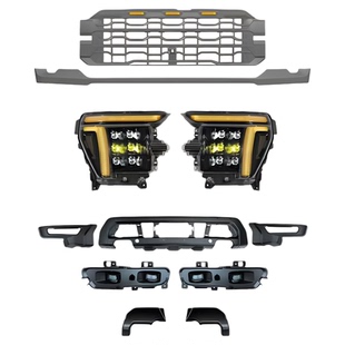 22-23款福特猛禽F150改装25款新猛禽R外观套件MP大灯前杠中网改装