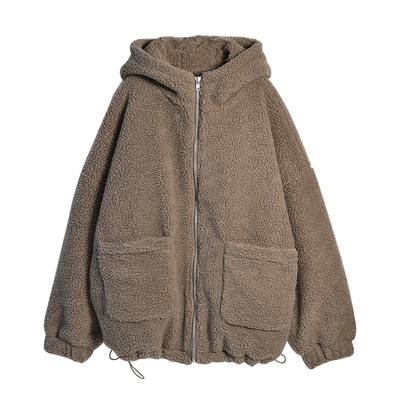 羊羔毛棉服外套文艺大兜米兰宣言