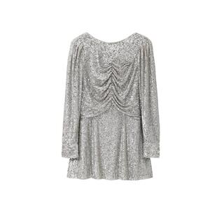 REVAN芮范设计师款摩登派对风珠片连衣裙RM91101145