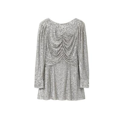 REVAN芮范设计师款摩登派对风珠片连衣裙RM91101145