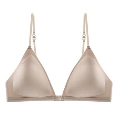 法式三角杯前扣美背内衣女