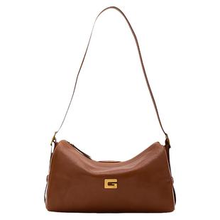 红谷包包2026新款植鞣皮腋下包时尚通勤单肩斜挎包真皮女士包软包