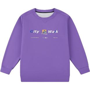 【吸汗暖绒卫衣】奕时代胖男童加绒卫衣大童圆领上衣男孩大码童装