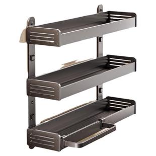 免打孔厨房壁挂置物架多层多功能墙上调料架家用用品大全收纳挂架