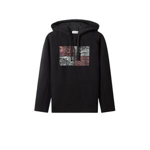 【自营】Kenzo 男士加绒连帽长袖卫衣运动衫5SW542 4MF正品套头