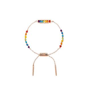 RASTACLAT小狮子彩虹七彩锆石金属男女情侣款礼物多巴胺穿搭手链