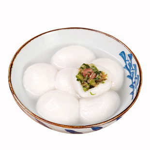 四川特产传统手工老式腊肉汤圆元宵肉馅半成品5分钟即食水煮汤圆