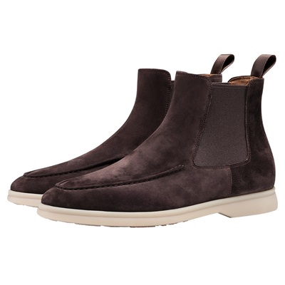 truffaut胎牛反绒切尔西靴男英伦