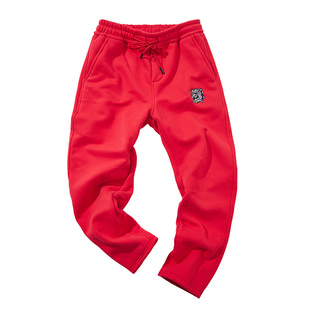 NE潮牌大码男装加绒卫裤恶霸垂感秋冬百搭休闲运动长裤男原创设计