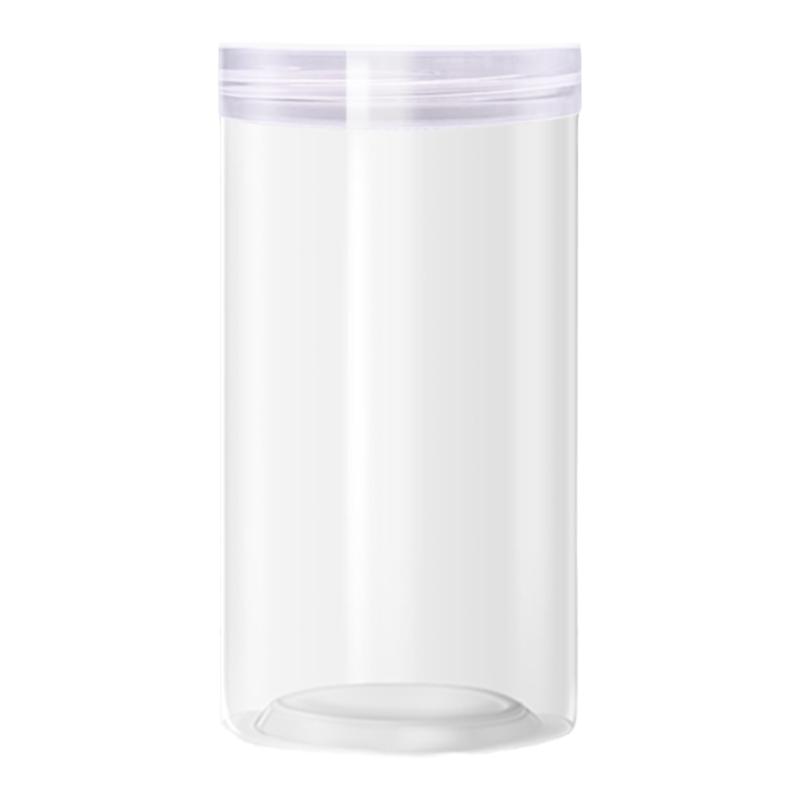 顺丰包邮透明盖食品透明密封罐小口径塑料瓶糖果罐果脯包装蜂蜜罐