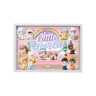 POP适用泡泡玛特HACIPUPU我的小小世界系列手办相框展示盒亚克力