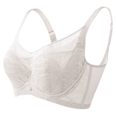 红豆100%桑蚕丝婴儿棉美背女文胸