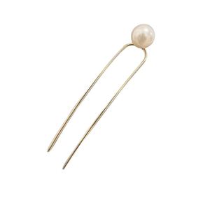 u型发簪子盘发神器发夹四齿插梳夹子低丸子发髻高级感古风女头饰