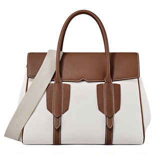 DISSONA迪桑娜女包 新款旅途单肩手提包通勤帆布公文包中号托特包